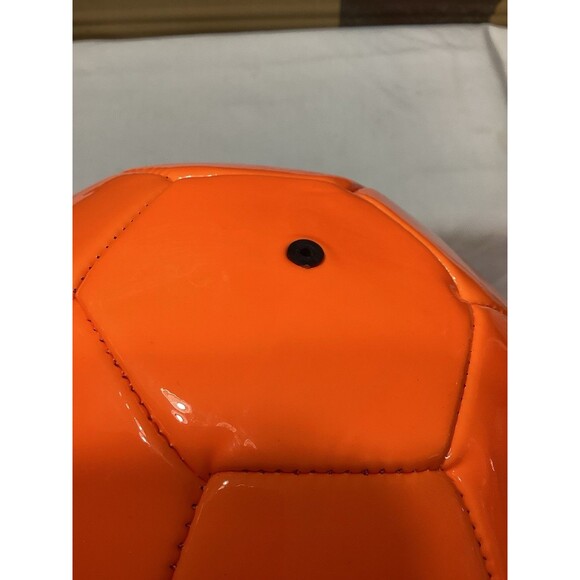 Spooky Orange Halloween Pumpkin Soccer Ball Face Glows In The Dark Unused Shape - Picture 7 of 7